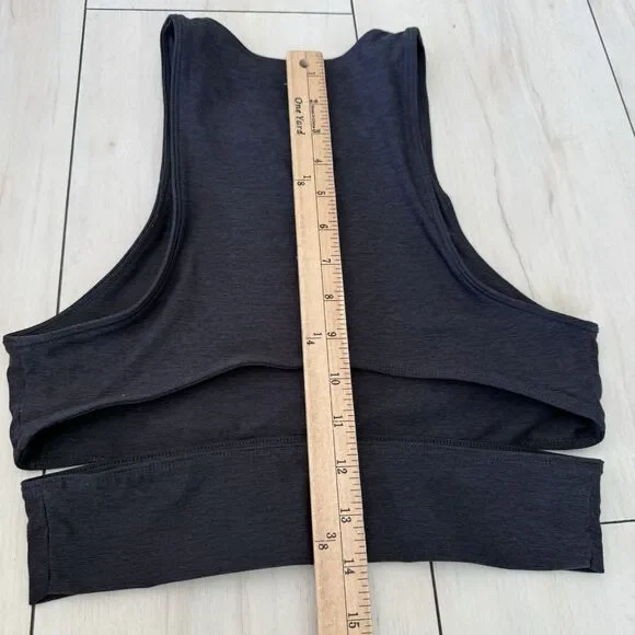 Outdoor Voices Womens S Slashback Longline Cut Out Sports Bra Crop Top Racerback - Picture 7 of 8